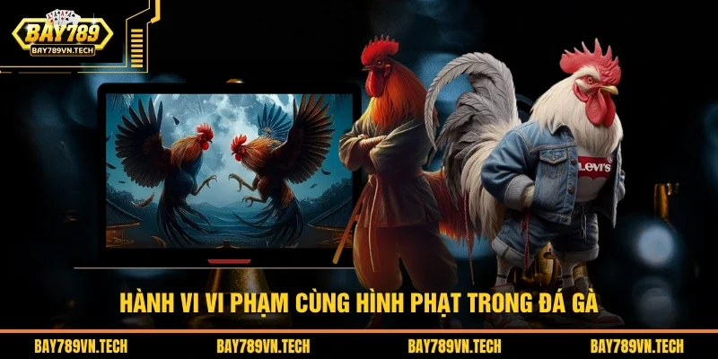 Hành vi vi phạm cùng hình phạt trong đá gà